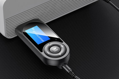 LCD Bluetooth 5.0 Transmitter Receiver USB Audio Adapter for TV Car Speakers