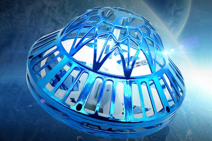 Flying Orb Ball Toy Galaxy Boomerang Hover Ball with LED Light -Blue