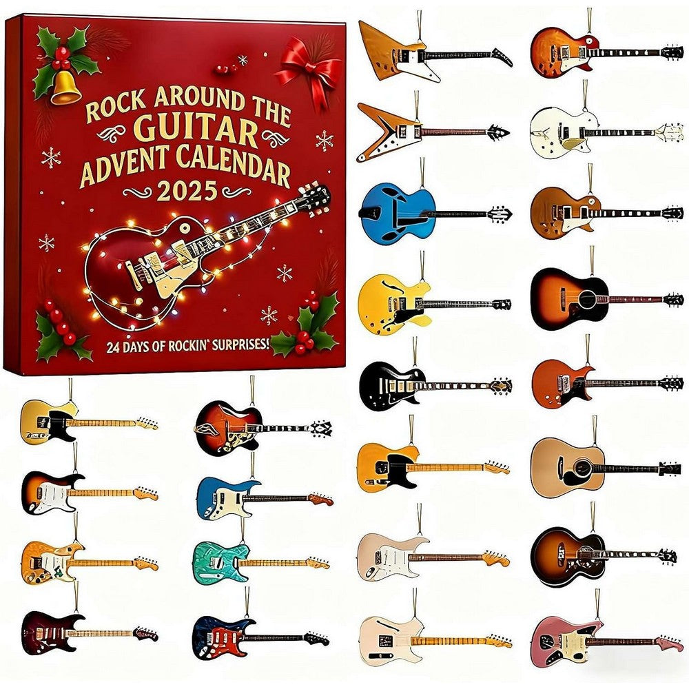 Guitar Christmas Advent Calendar with 24 Daily Surprises Countdown Calendar