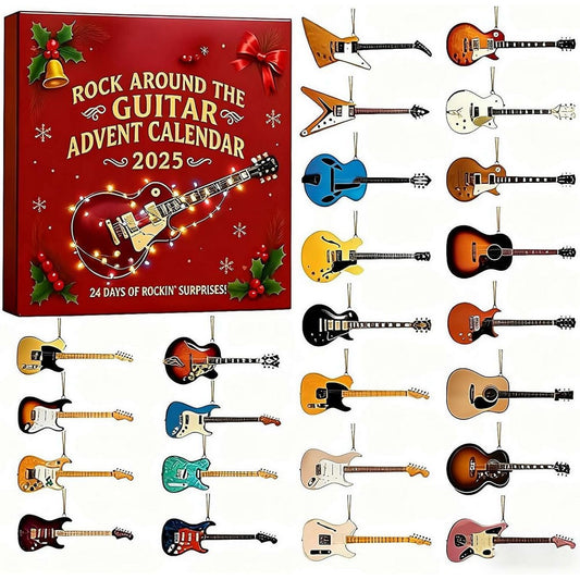Guitar Christmas Advent Calendar with 24 Daily Surprises Countdown Calendar