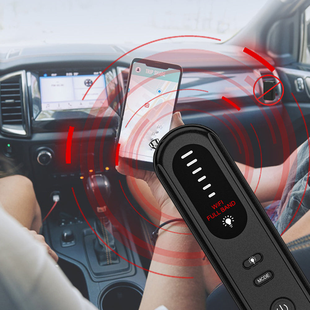 Portable Hidden Camera Detector Anti Spy Bug GPS Tracker Finder Scanner Device Hotel Car Travel Office Home