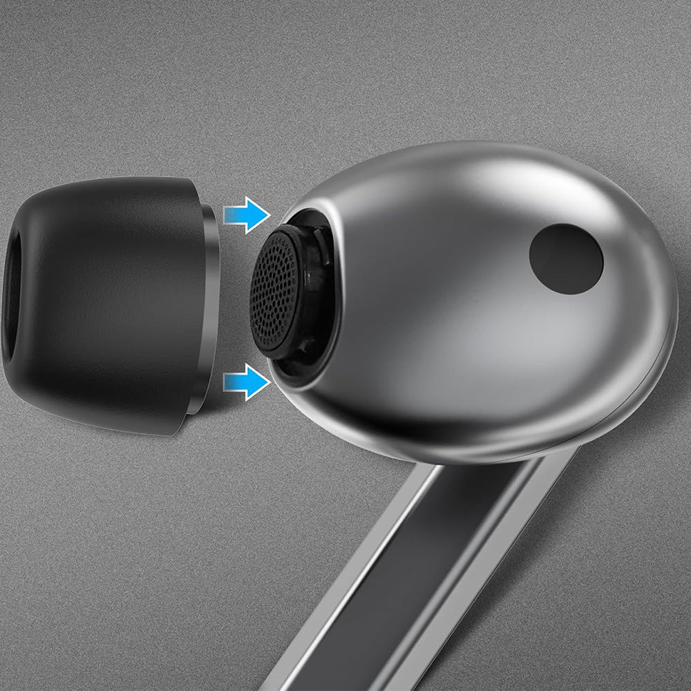 8 Pcs Memory Foam Ear Tips for Samsung Galaxy Buds 4 Pro Black