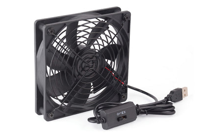 USB Cooling Fan with Speed Controller for Computer Case PC CPU Case DC 5V Office Use-Fans drag in two