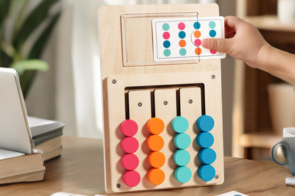 Color Matching Puzzle Toys Montessori Brain Teasers Board Game For boy and girls