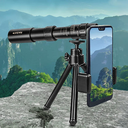 10-300x40mm Zoom Lens Monocular Telescope for iPhone Android Bird Watching