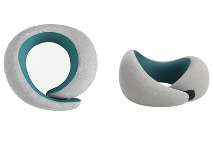 Memory Foam Neck Pillow with Eye Mask and Earplugs Airplane Travel Essentials