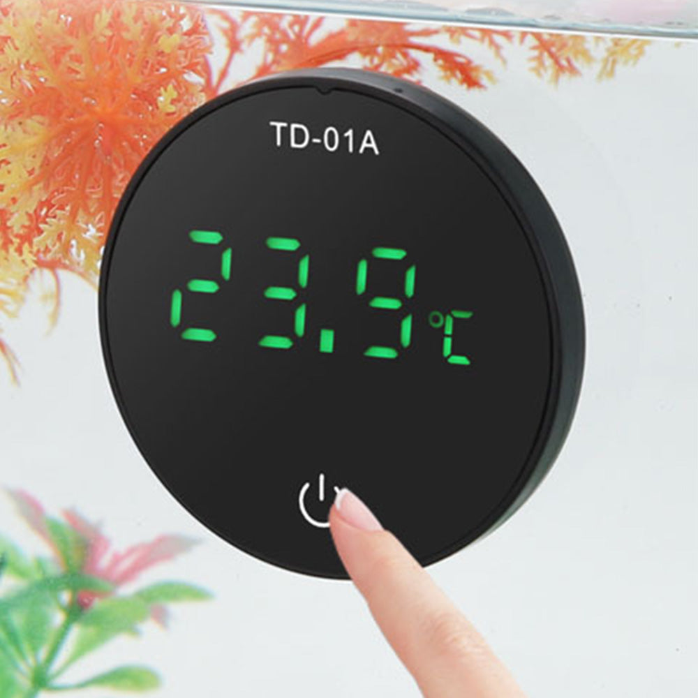 For Fish Tank Digital Thermometer LED Display Tank Thermometer Aquarium Temperature Measurement Tool