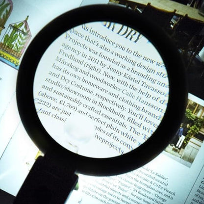 5X 11X Magnifying Glass with LED Light and Stand Foldable Handheld Magnifier