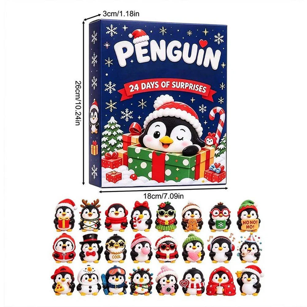 3D Penguin Christmas Advent Calendar For Adults 24 Day Countdown