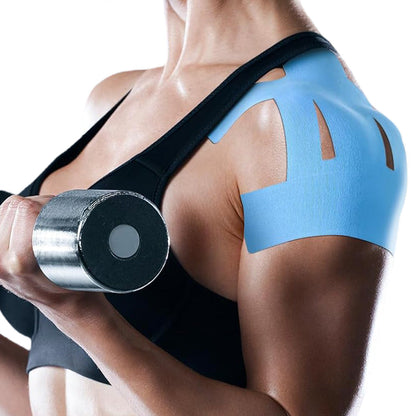 20PCS Precut Shoulder Kinesiology Tape ââ‚?Elastic Sports Support Tape Blue