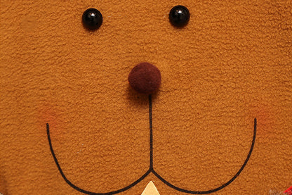 2Pcs Christmas Chair Covers with Santa Hat for Holiday Dinner Party -Reindeer