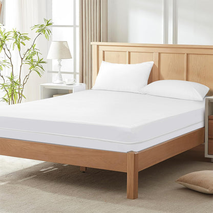 2Pcs Zippered Mattress Protector Waterproof and Bed Bug Proof Mattress Protector