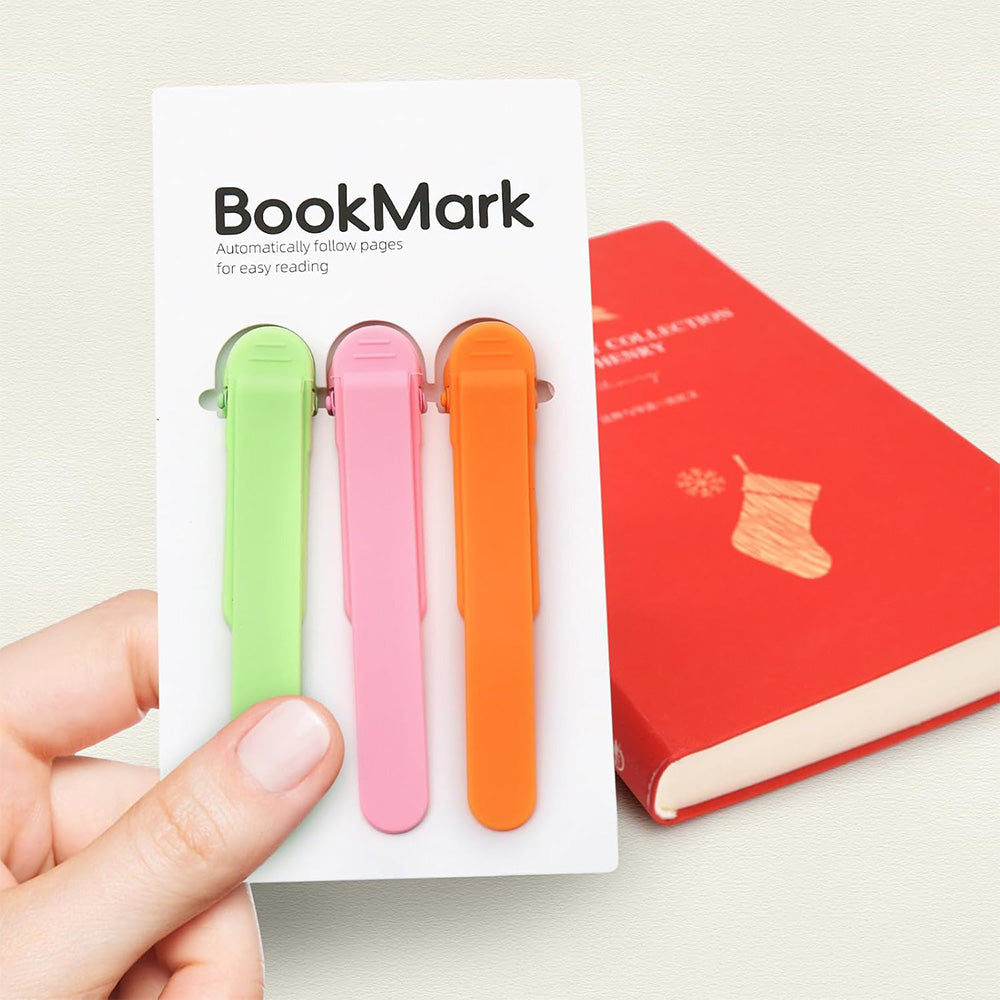 3Pcs Automatic Silicone Bookmarks for Reading ââ‚?Women & Kids Gift Style 2