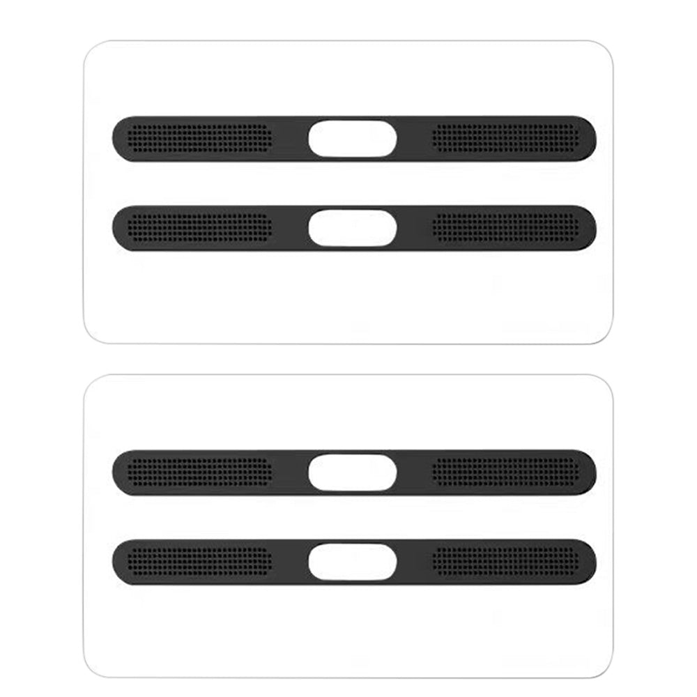 4Piece Metal Dust Mesh Covers for iPhone 18 Pro 18 Pro Max - Black