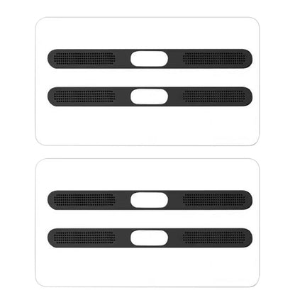 4Piece Metal Dust Mesh Covers for iPhone 18 Pro 18 Pro Max - Black