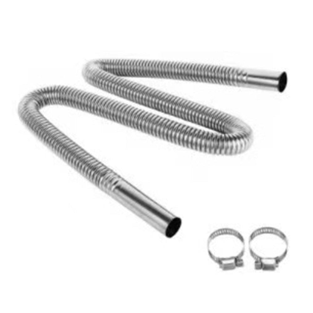 Stainless Steel Parking Heater Exhaust Pipe 60-200cm for Cars & Trucks 120 CM