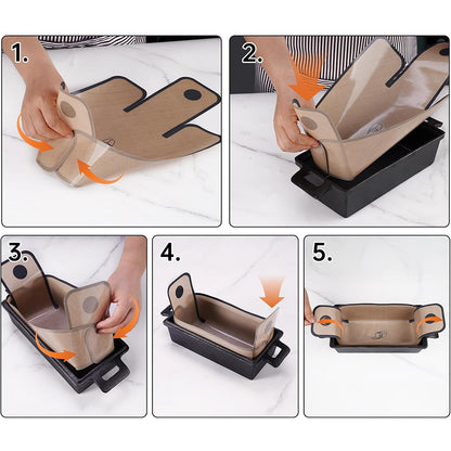 2Pcs Silicone Baking Mat Loaf Pan Liner for Bread Baking