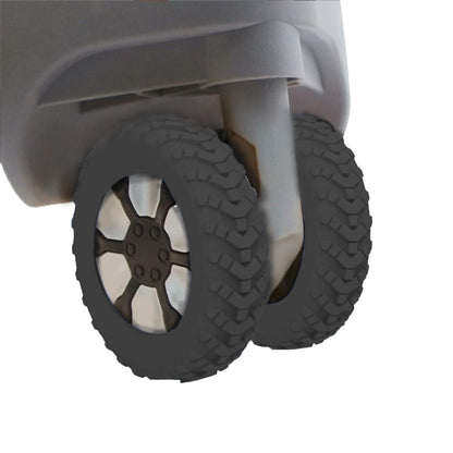 Set of 8Pcs Luggage Wheel Covers Silicone Suitcase Wheel Protectors Black