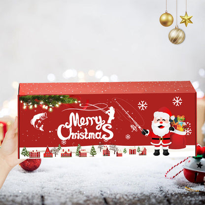24 Days Surprise Countdown Calendar Christmas Fishing Lures Set Advent Calendar Style 1