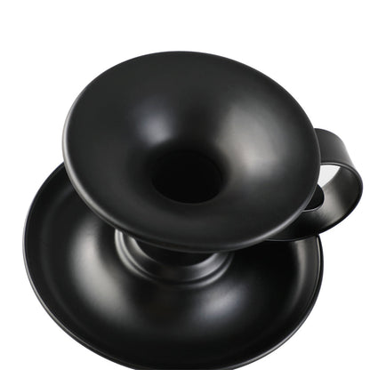 2Pcs Retro Black Iron Taper Candle Holders for Thanksgiving Christmas