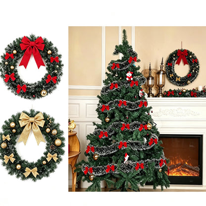 5 Pack 2m Christmas Garland Green Christmas Tinsel Decoration