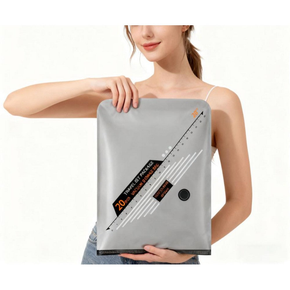 15Pcs Travel Vacuum Storage Bags with Pump for Luggage Compression Packing