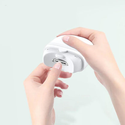 Electric Nail Clippers Automatic Manicure Trimmer with Light