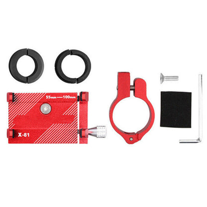 Mobile Phone Holder for Bike Handlebar Aluminium Alloy Phone Mount for Bicycle Motorcycle Red
