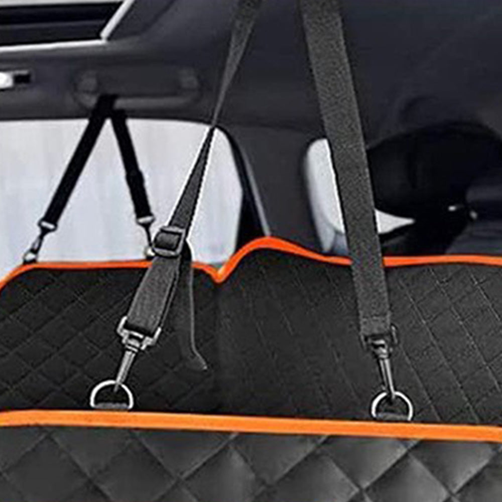 Large Back Seat Extender with Side Flaps for Pets Water-Resistant Dog Car Seat Cover