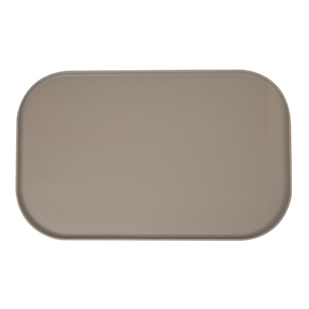 Silicone Pet Feeding Mat Raised Edge Anti-Spill Washable Non-Slip Placemat-Beige