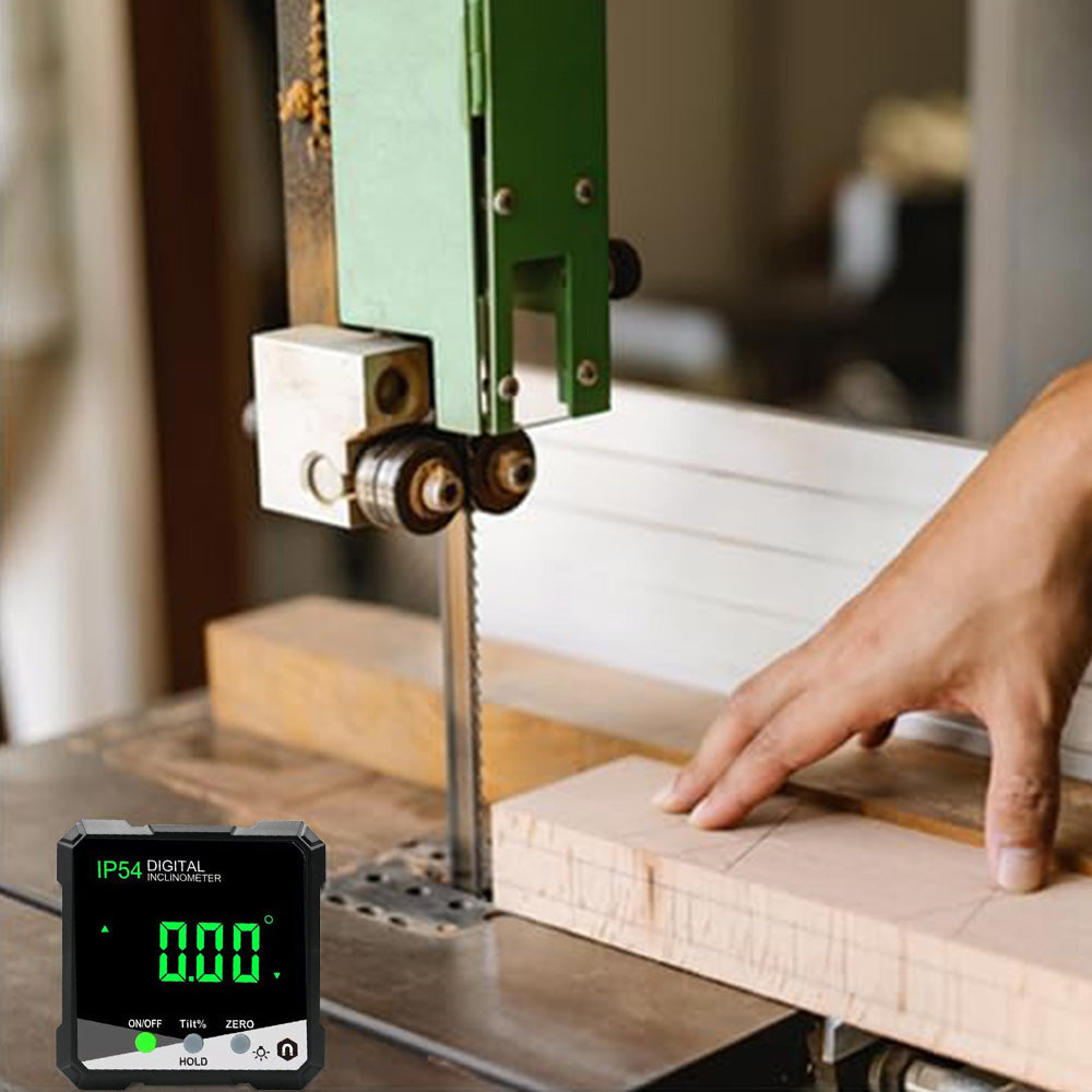 Digital Inclinometer with Metal Surface Attachment LCD Angle Finder with Backlight for Table Saws, Pipes & Vents
