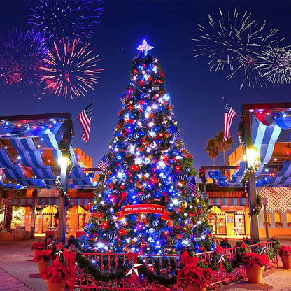 22M 200LED Solar String Lights for Outside 8-Mode Solar Garden Decorative Light for Patio Yard Tree Party