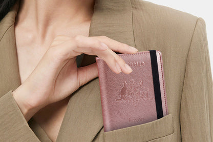 RFID Blocking Passport Wallet Water Resistant Travel Document Organizer -Cuticolor