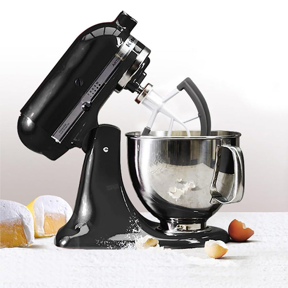 Silicone Coated Dual Edge Beater Compatible with KitchenAid 4.5¨C5 Quart Stand Mixer