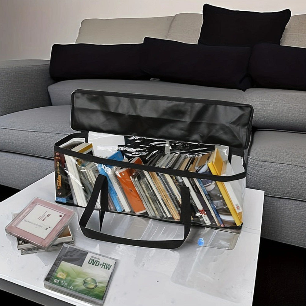 DVD Carrying Case Holder Black Portable Storage Bag for 35-40 Discs