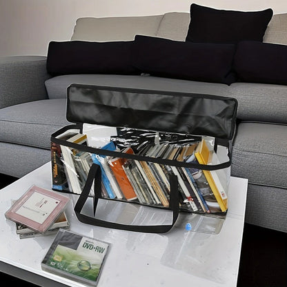 DVD Carrying Case Holder Black Portable Storage Bag for 35-40 Discs