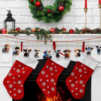 24 Days Animal Christmas Advent Calendar Collectible Funny Cow Set Blind Box