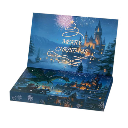 24-Piece Dice Advent Calendar Set Christmas Countdown with Polyhedral Dice for Teens and Adult