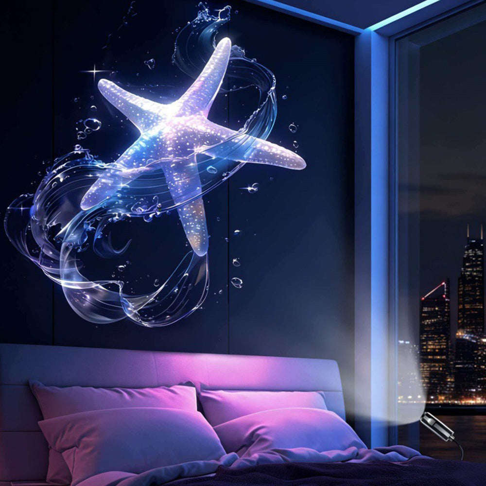USB Star Projector Light Galaxy Planet Night Lamp