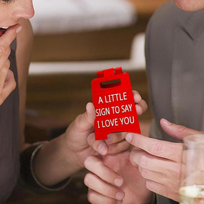 A Little Sign to Say I Love You Mini Ornament Plaque for Home Desk Decoration