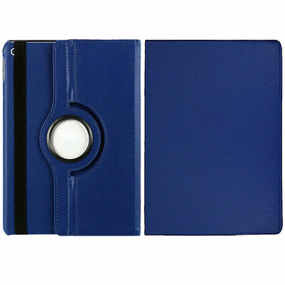 360 Degree PU Leather Case for iPad 10th and 11th Gen A16 - Dark Blue