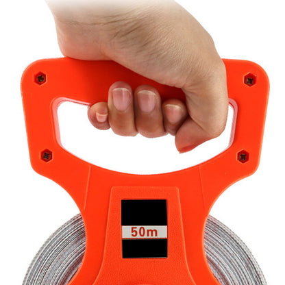 30M 50M 100M Fiberglass Open Reel Measuring Tape Metric Long Distance Measure