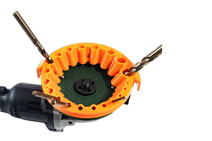 Drill Bit Sharpener Angle Grinder Drill Bit Sharpener for DIY and Professionals -6-Hole Yellow and 20-Hole Orange