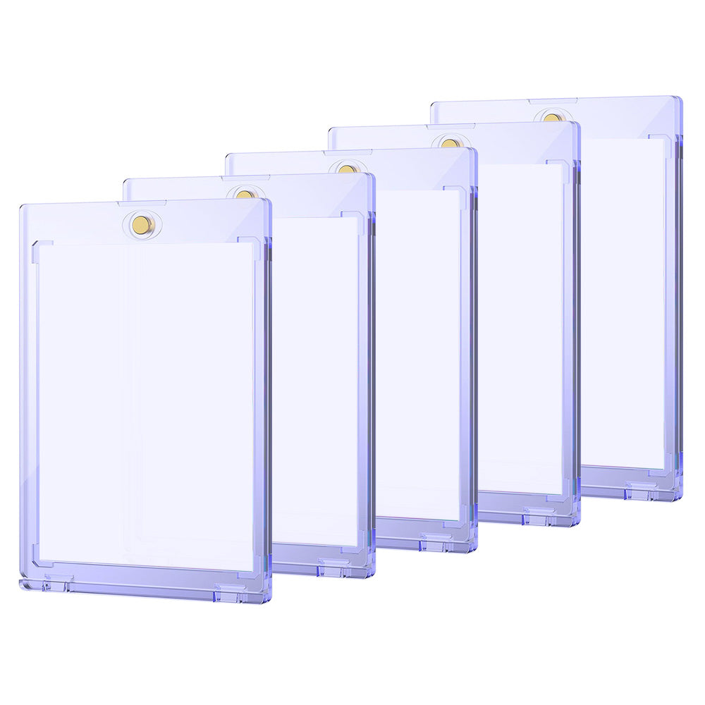 5 PCS Plastic Trading Card Holders