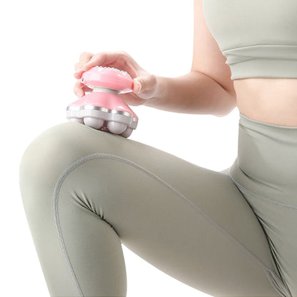 Portable Electric Vibration Massager Hand Held Body Back Massager Pink