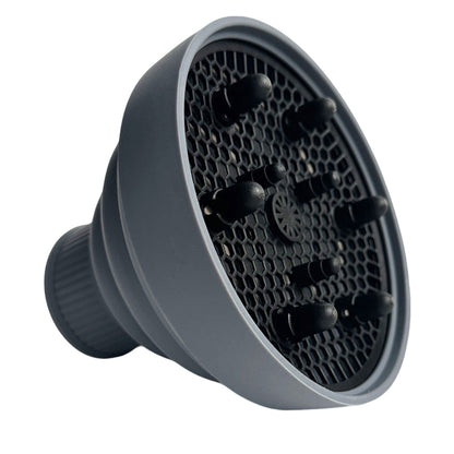 Foldable Silicone Hair Dryer Diffuser for Universal 4 to 5cm Nozzles - Grey