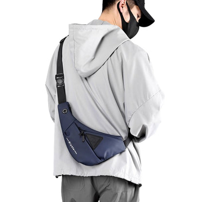 Men's Small Sling Crossbody Bag Anti-Theft Chest Bag Casual Hiking Cycling Slim Shoulder Pack Blue