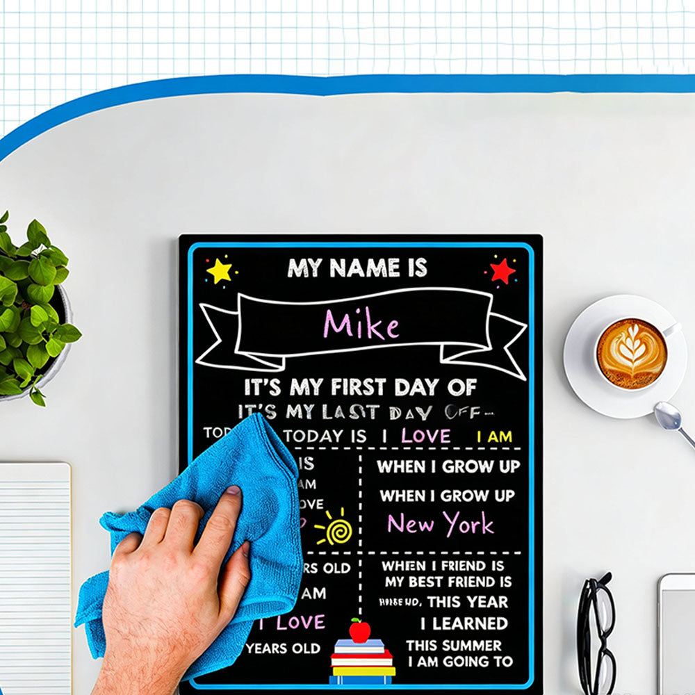 28x35cm Double Sided First and Last Day of School Chalkboard Photo Sign