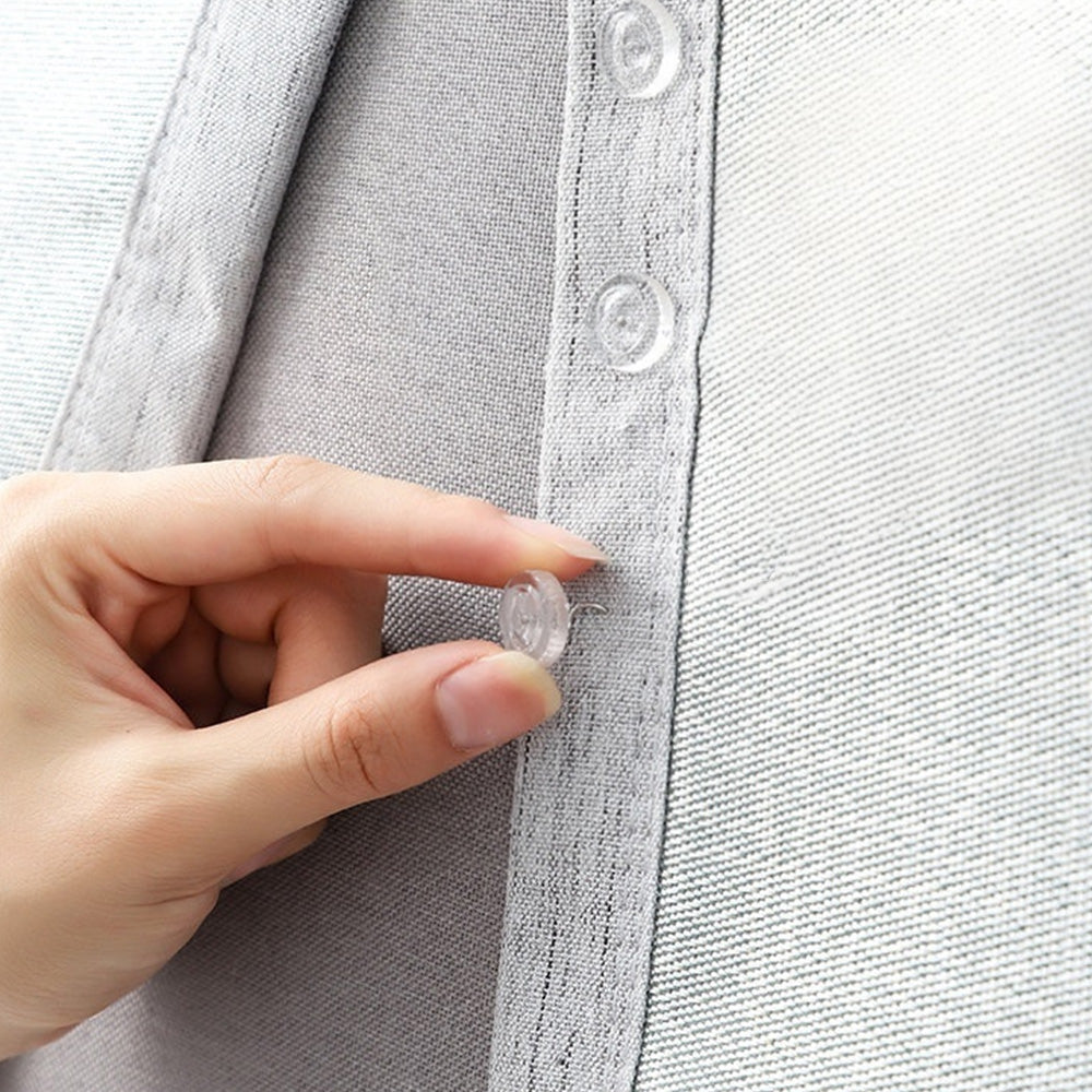 50 Pack Clear Spiral Pins for Bed Skirts Sofa Covers