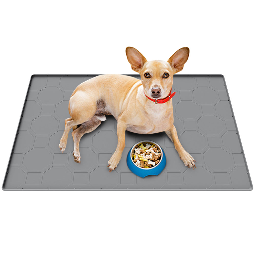 86x56cm Waterproof Silicone Cat Mat ââ‚?Little Box Mat for Cats Grey